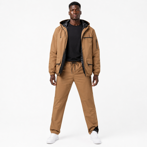 Chándal Retro de Nylon Impermeable con Diseño de Paneles y Mangas Raglán, Etiqueta Tejida Personalizada, Fabricante OEM, Ropa Urbana, Nuevo - Product Image 5