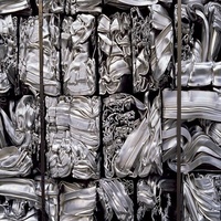 Déchets d'aluminium 99,9 % pur, déchets de fil de grade 6063, utilisation industrielle technique, blanc argenté, compressé en vrac