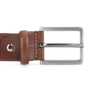 เข็มขัดลําลองหนังบริสุทธิ์สีน้ําตาลอ่อนสั่งทําพิเศษสําหรับ unisex ในทุกขนาดและสีพร้อมหัวเข็มขัดพินโลหะผสมนิกเกิลที่เป็นของแข็ง - Product Image 3