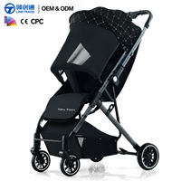 Poussette bébé manivelle, design haute vue, cadre léger en acier carbone, quatre roues, modèle enfant X5, 0-6 mois