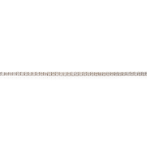 Simple Elegant Design Natural Diamond Box Lock Sleek Tennis Bracelet For Everyday Wear Sparkle Jewelry 14K White <b>Gold</b> - Product Image 3