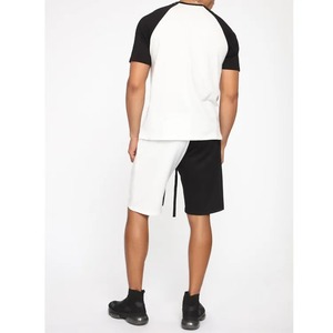 Men's Color Blocked <b>Raglan</b> Sleeve <b>T</b>-<b>Shirt</b> with Contrast Trim Regular Fit Casual 100% Cotton Knitted O-Neck Top - Product Image 3