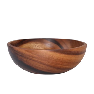 Tazones de Madera de Acacia Hechos a Mano, Ecológicos y de Lujo, para Servir Ensaladas y Sopas, Uso en Fiestas, Personalizables, Hechos en India - Product Image 1