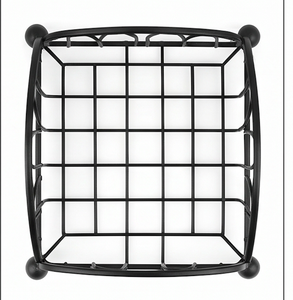 Stylish <b>Tissue</b> <b>Box</b> And Napkin <b>Holder</b> In Black Metal Iron With Sleek Design Perfect For Elegant <b>Tissue</b> Storage And Organization - Product Image 2