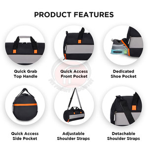 Bolsa de Lona Informal Ligera de Nailon, Diseñada para un Transporte Cómodo, Empacado Flexible y Fácil Transporte para Viajes, Gimnasio y Deportes - Product Image 5