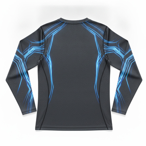 Camiseta de Compresión Lisa al por Mayor, de Secado Rápido, para Hombre, Ropa Deportiva, con Logotipo Personalizado, Camiseta Interior de Compresión, de Fábrica - Product Image 2