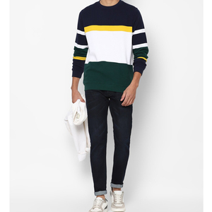 เสื้อสเวตเชิ้ตคอกลมผู้ชาย แขนยาว ทรงปกติ ผ้าถักนิตติ้ง คอตตอน สวมใส่สบายๆ สำหรับฤดูใบไม้ร่วง - Product Image 1