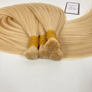 Extensions de cheveux vietnamiennes droites en vrac de haute qualité cheveux Remy blonds vierges crus à double tirage - Product Image 4