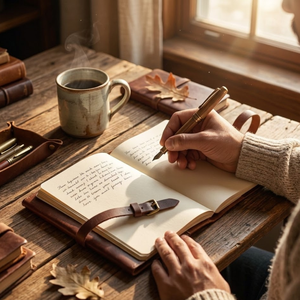 Journal en cuir le plus vendu |   Journal artisanal vintage avec fermeture à boucle |   Cahier d'écriture |   Carnet de notes élégant pour cadeau |   2026 - Product Image 2