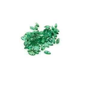 Émeraude naturelle zambienne calibrée, taille marquise 2x4mm, pierre précieuse naturelle facettée pour la création de bijoux, prête à l'emploi - Product Image 2
