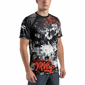 Bodybuilding Training MMA Workout Tops Men Lightweight Sublimation <b>Boxing</b> MMA T <b>Shirts</b> Men's - Product Image 1