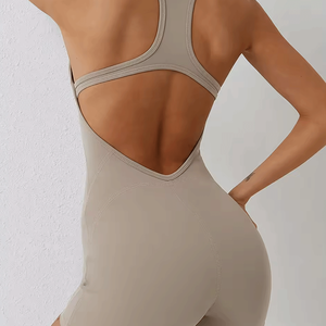 Nouvelle combinaison de yoga pour femmes, vêtements de sport, vêtements de gym, combinaison sans couture, élastique, sans manches, sexy, combinaison de yoga une pièce pour femmes - Product Image 3