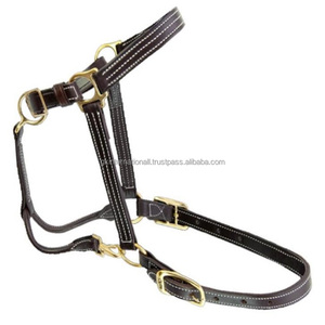 Fancy Horse Racing produits équestres triple cousu nouveau design fait à la main en cuir cheval licou au prix de gros usine Inde - Product Image 5