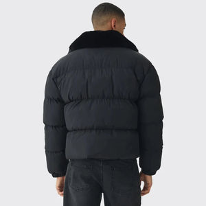 Chaqueta al por Mayor para Hombre, para Clima Frío, Invierno, Uso Casual, con Capucha, Impermeable, con Cuello de Piel Sintética, Personalizable - Product Image 5