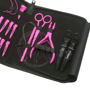 Kit d'outils de précision pour extensions de cheveux, pinces, aiguilles à boucle, crochets, perles et clips pour l'installation professionnelle d'extensions de cheveux - Product Image 6