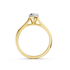 Anillo Solitario de Diamante Corte Corazón en Oro de 14K, Diamante Cultivado en Laboratorio de 1 CT, Anillo de Compromiso Clásico - Product Image 5
