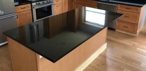 Îlot en granit noir absolu, comptoir en pierre polie, carrelage pour cuisine, dalle pour sol, revêtement mural - Product Image 2