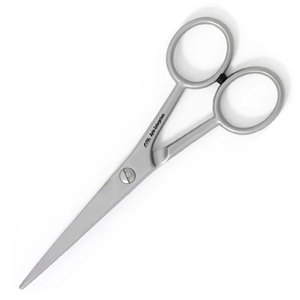 Hair Professional Soft Silver <b>Barber</b> Scissors with Secure Finger Rest German Steel <b>Blades</b> Sharp and Durable Bulk Supply - Product Image 5