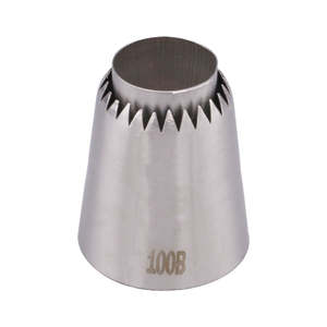 100B Icing Nozzle Stainless Steel Cake Decorating Tip Pastry Nozzle <b>Baking</b> Tools Reusable Corrosion Resistant - Product Image 2