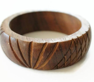 Colección de Pulseras de Madera Hechas a Mano, Adornos de Madera Natural Tallada a Mano, Elegantes Brazaletes Decorativos, Artesanía Uttar - Product Image 4