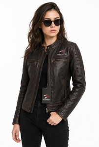 Chaqueta de cuero para mujer, más vendida, con forro interior suave, cremallera resistente, estilo elegante y ajuste cómodo para el invierno. - Product Image 4