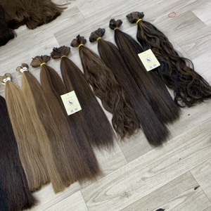 Extensions de cheveux naturels de qualité supérieure, tissages invisibles, lisses, bouclés, ondulés, avec mèches, double épaisseur, Genius Weft - Product Image 2