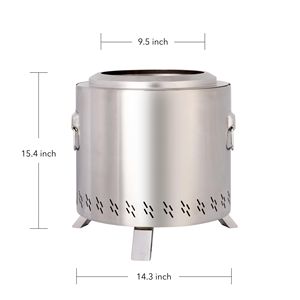 Braciere Portatile Senza Fumo con Supporto, Comoda Funzione di Riscaldamento per Esterni - Product Image 6