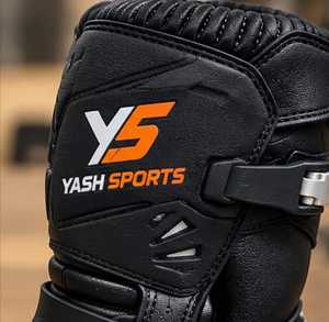 Bottes de motocross unisexes YASH SPORTS, imperméables, respirantes, avec matériau personnalisé, logo personnalisé, service OEM pour la moto et les courses automobiles. - Product Image 5