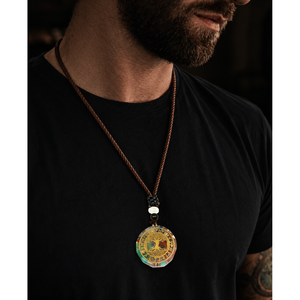 Natural Crystal Necklace for Men & Boys-30 Inch Adjustable Rope Chain by Axis Mundi - Product Image 1