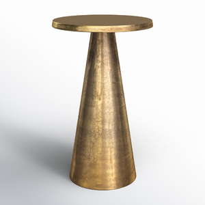 Mesa de Centro Única con Base de Latón y Tapa de Mármol, Muebles Hechos a Mano para Sala de Estar, Mesas Auxiliares Hechas a Mano - Product Image 6