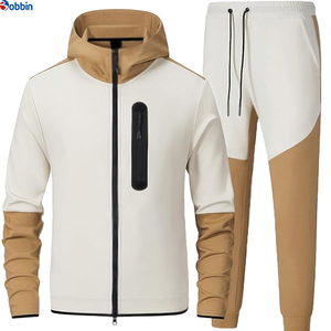 Ensemble de survêtement pour homme, tendance, vêtements pour homme, jogging, sport, 2 pièces, pantalon, 100% coton, costume personnalisé de haute qualité, survêtement pour homme - Product Image 1