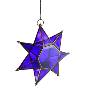 Best Festive Design Hanging T--Light Holder Decor Sky Blue Colored Finishing Design Hanging <b>Lantern</b> Glass <b>Tealight</b> Holder - Product Image 4