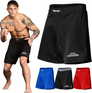 MMA High Quality Canvas Fight Shorts with <b>Elastic</b> Waist Mid Rise Breathable & Casual Design - Product Image 6