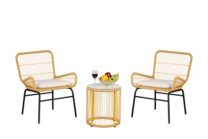 PE Rattan Outdoor Dining <b>Table</b> <b>and</b> <b>Chair</b> Furniture <b>Garden</b> Set Patio All Weather High Quality - Product Image 2