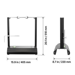 Supporto per Bilanciamento Ruote Moto, Capacità 40 kg, Coni di Centraggio Regolabili e Puntatore di Allineamento - Product Image 5