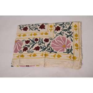 Boho Vintage Handmade Kantha Suzani <b>Quilt</b> Cotton Floral Embroidered Eco-Friendly Washable All-Season Bedspread Indian <b>Throw</b> - Product Image 6