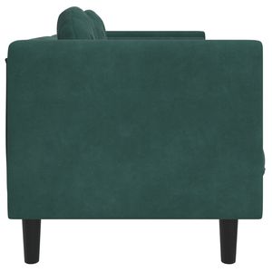 Sofá de Terciopelo Verde Oscuro 100% Poliéster Madera Contrachapada Sólida para Sala de Estar - Product Image 5