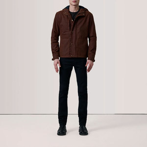 Chaqueta Bomber Impermeable de Lona para Hombre, Diseño Elegante, Color Liso, Mangas Largas, Estilo Casual - Product Image 5