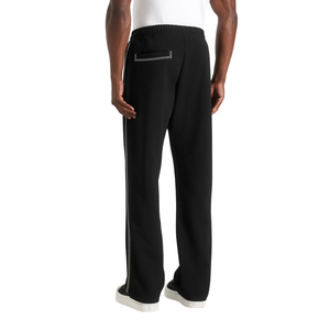 Conjunto Deportivo para Hombre con Cierre Completo, Cuello Alto, Pantalones Anchos, Ribete en Contraste, Cintura Elástica, Dos Piezas, Venta al Por Mayor, Personalizado OEM - Product Image 5