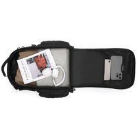 Sac à dos de voyage à roulettes Bagnex B4539 en nylon Oxford 20 pouces, antivol, durable, imperméable, avec fermeture éclair, unisexe, tendance