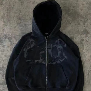 Men's 100% Cotton Full <b>Zip</b> Hoodie Fleece Sweatshirt Regular Fit <b>Zip</b> Up <b>Hooded</b> Jacket for Winter Casual Wear - Product Image 6