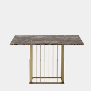 Mesa de Centro Moderna de Latón, Diseño Industrial, Mueble de Metal Hecho a Mano para Sala de Estar - Product Image 4