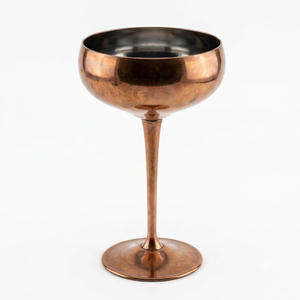 Luxury Handmade Copper Plated <b>Wine</b> <b>Goblet</b> Premium Stainless Steel Metal Cocktail Glass For Parties Weddings And Home Barware - Product Image 3