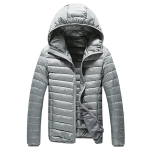 Veste en duvet pour homme de marque, veste en duvet ultra légère, vestes chaudes pour homme, veste légère à capuche, parka rembourrée en plumes, coupe-vent - Product Image 1