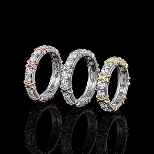 Women's Yellow Gold Plated Diamond <b>Ring</b> Round Brilliant Cut Center IGI Certified Hip Hop Classic Engagement Style - Product Image 6