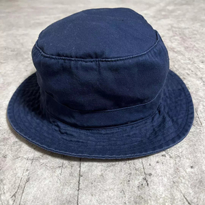 Polo Unisex <b>Navy</b> Blue Cotton Canvas Bucket <b>Hat</b> Embroidered Bear Logo Casual Spring Summer Adult Style - Product Image 4