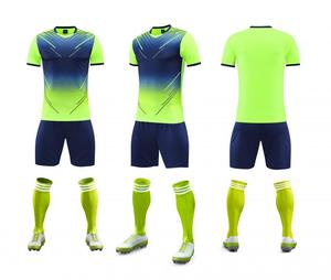 Tenues de sport personnalisées pour enfants, ensemble de maillots de football noir et vert, uniforme de club de football, vêtements de football - Product Image 3