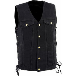 Gilet décontracté pour homme en cuir véritable à col en V Samroz Sports - Personnalisable, anti-boulochage, séchage rapide, respirant, anti-plis - Product Image 1