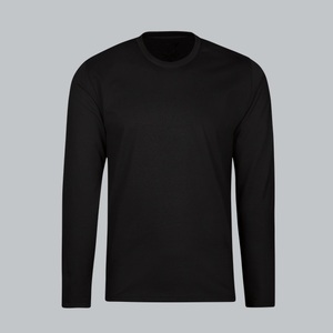 Camiseta de Manga Larga con Bordado Personalizado, Tejido Waffle, para Hombre, Diseño Sólido, Algodón Peinado Térmico, Estilo Urbano, Peso Pesado, Ecológica - Product Image 5