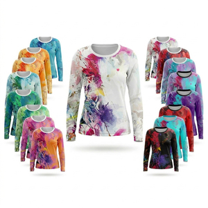 เสื้อยืดโยคะแขนยาวอเนกประสงค์แบบรัดรูป ระบายอากาศ แห้งเร็ว เหมาะสำหรับออกกำลังกาย วิ่ง และเล่นกีฬา รับสั่งทำเสื้อยืดแบบกำหนดเอง - Product Image 1